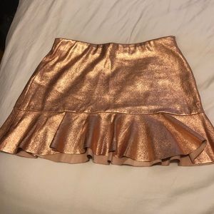 Rosegold Mini Skirt